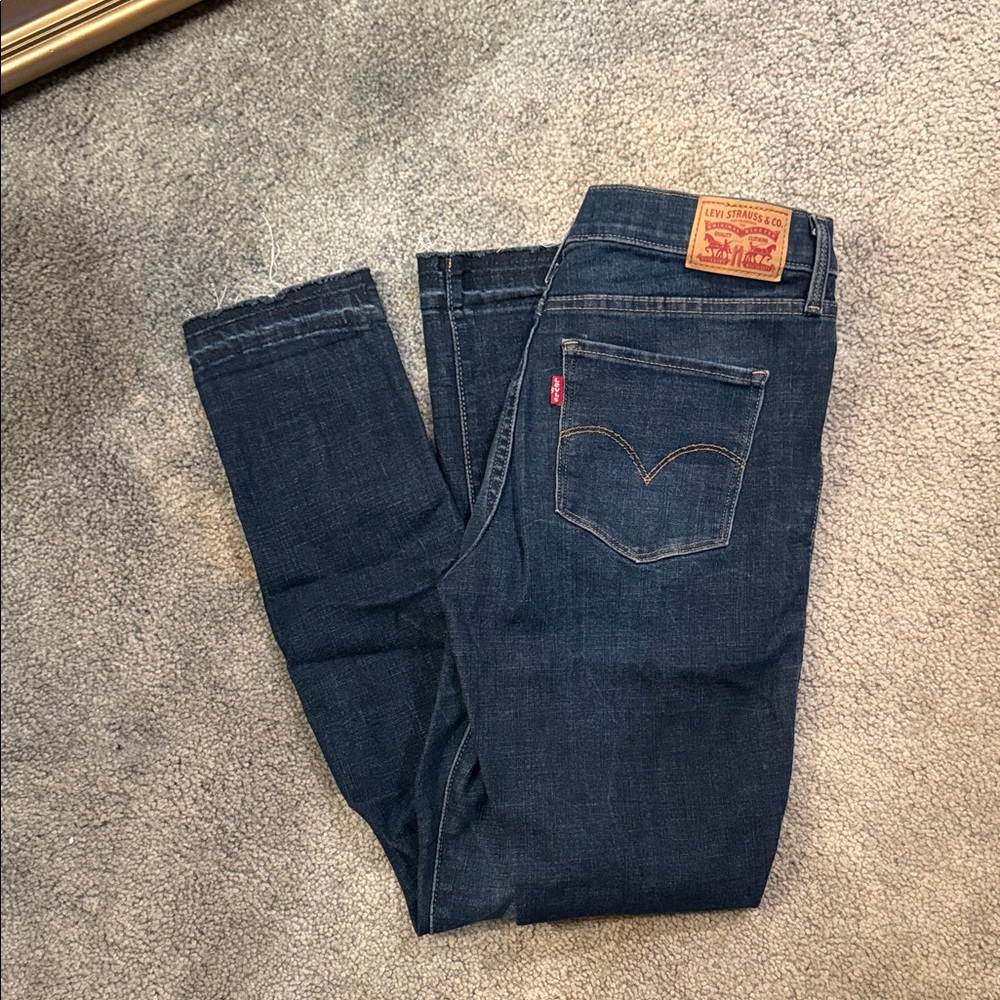 Levi's Dark Blue Straight Leg Jeans